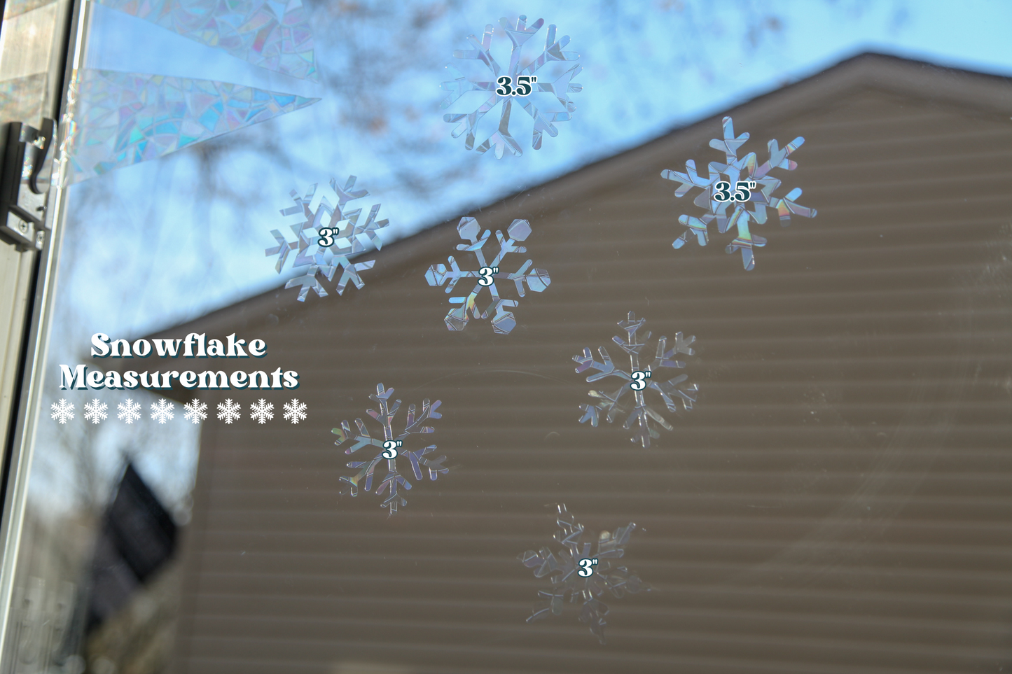 Snowflake Suncatcher Pack | 7 Piece Suncatcher Set