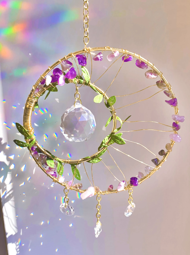 Crystal Moon Suncatcher