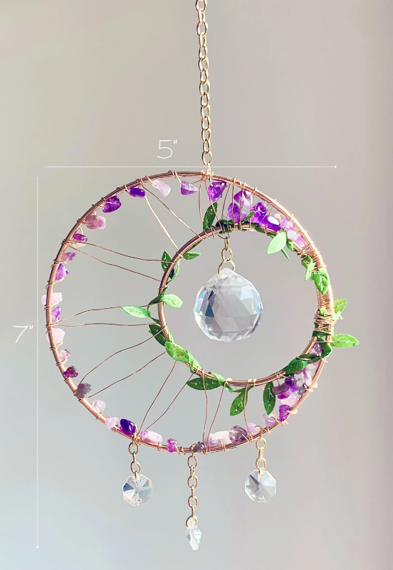 Crystal Moon Suncatcher