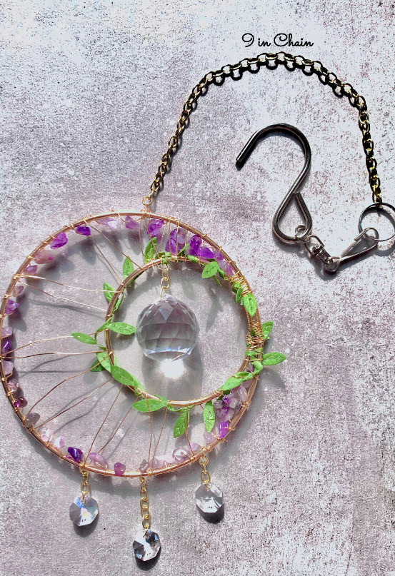 Crystal Moon Suncatcher