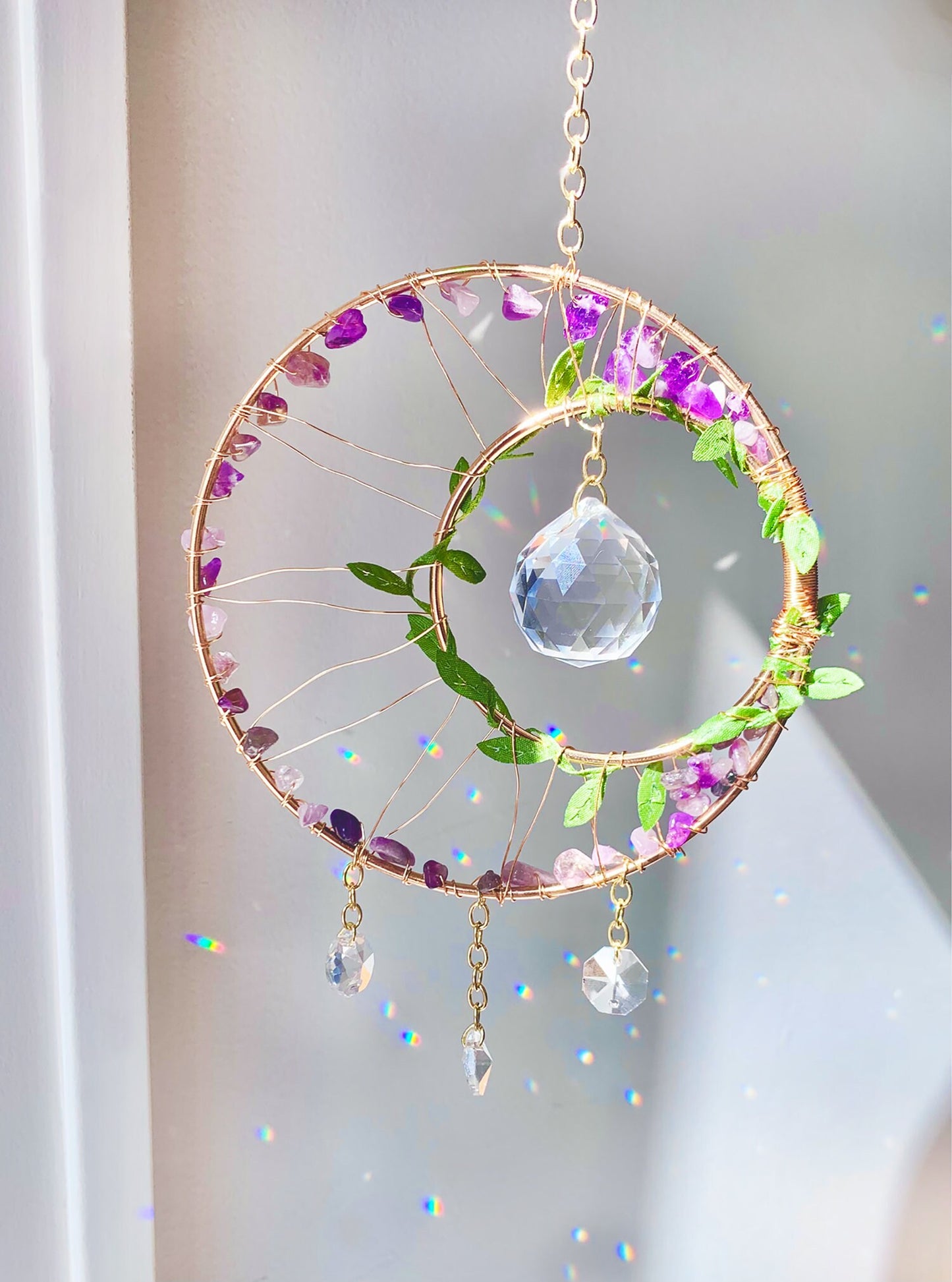 Crystal Moon Suncatcher