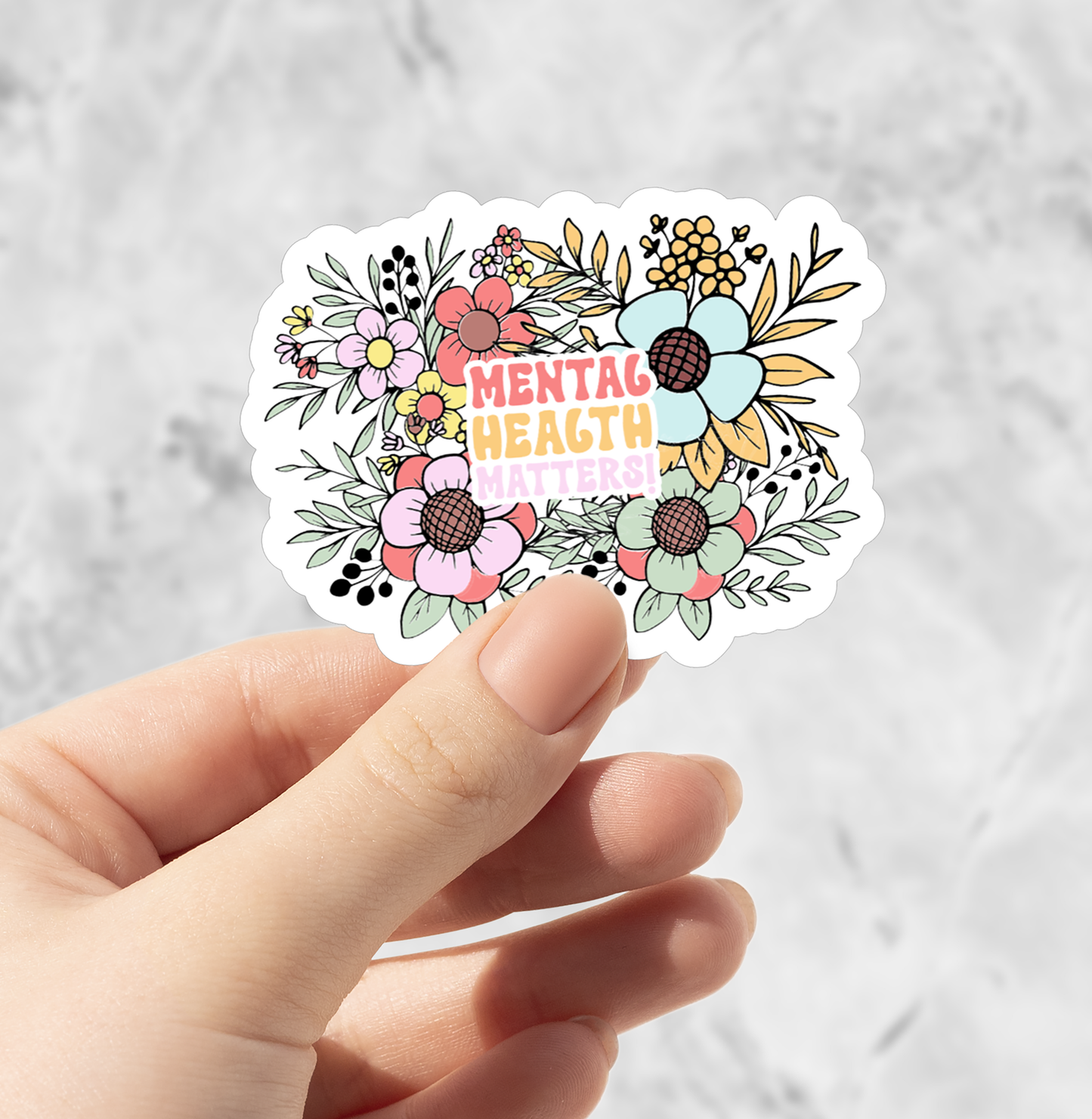 Mental Health Matters Matte Sticker