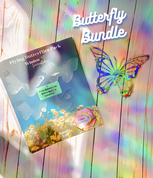 Butterfly Suncatcher Bundle | Flying Butterflies & Butterfly Suncatcher