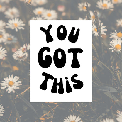 You Got This | Retro Decal | Mirror Affirmation Vinyl Decal